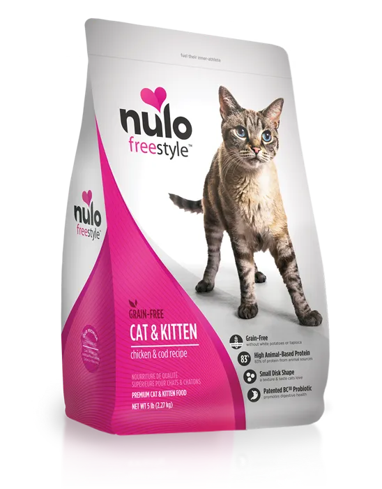 Freestyle Cat & Kitten Grain Free Chicken & Cod Dry Cat Food 5-lb