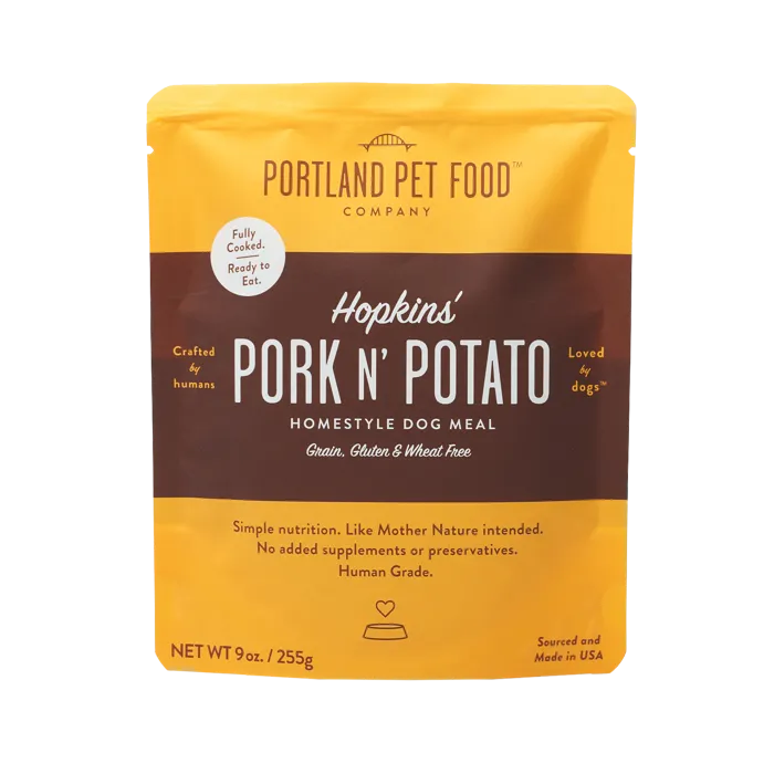 Portland Pet Food Hopkins' Pork N' Potato Grain Free Wet Dog Food 9-oz