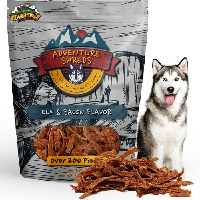 Wild Meadow Farms Shreds Elk & Bacon 2.5-oz