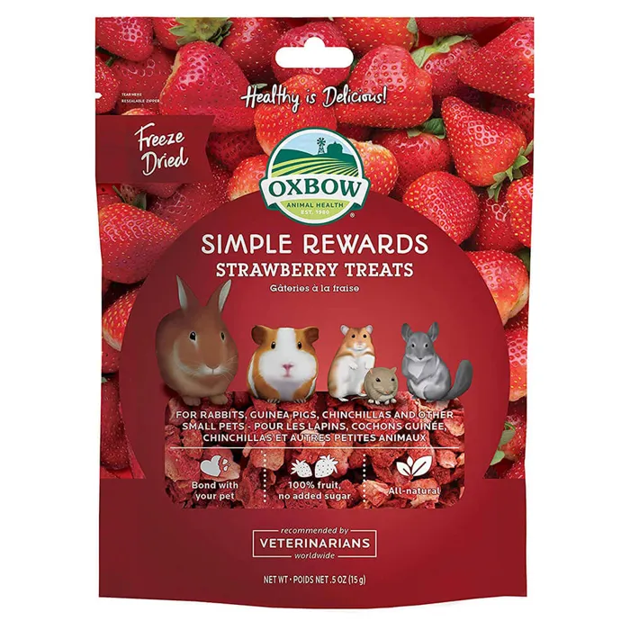 Oxbow Simple Rewards Strawberry Treats 0.5-oz