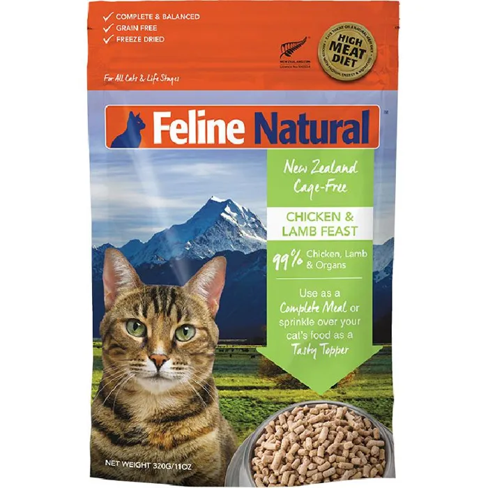 Feline Natural Freeze Dried Chicken & Lamb 11-oz