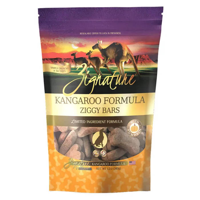 Zignature Kangaroo Biscuit Treat 12-oz