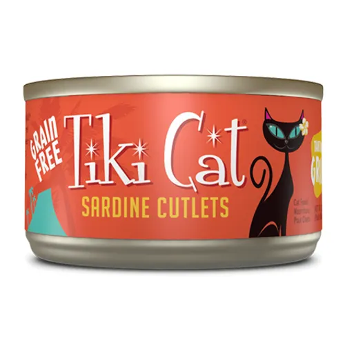 Tiki Cat Can Food Tahitian Grill Sardine Cutlets 2.8-oz