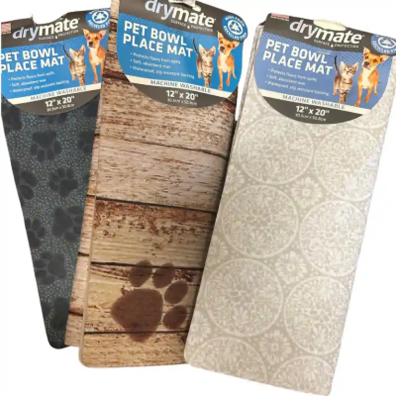 drymate DISTRESSES WOOD/PAWS TAN PLACEMAT by RPM, Inc