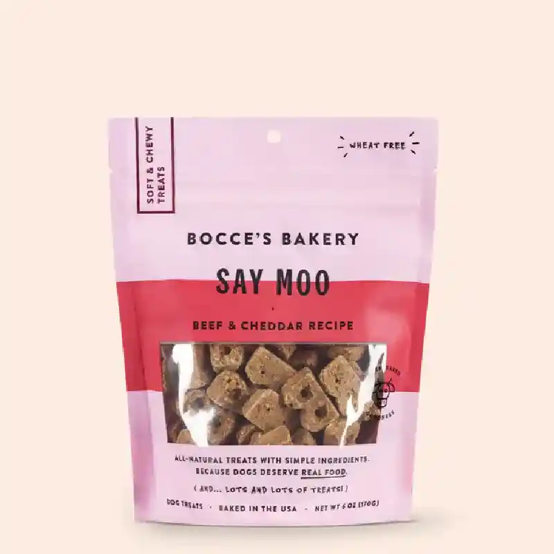 Bocces Soft Chewy Say Moo 6oz