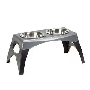 Elevated Feeder Med Gray/Blk