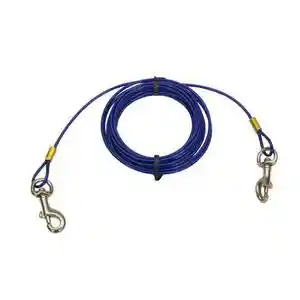 Med Cable Tie Out W/Brass Snap