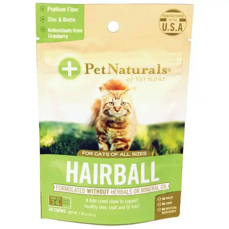 Pet Nat Vt Hairball Chews 30ct