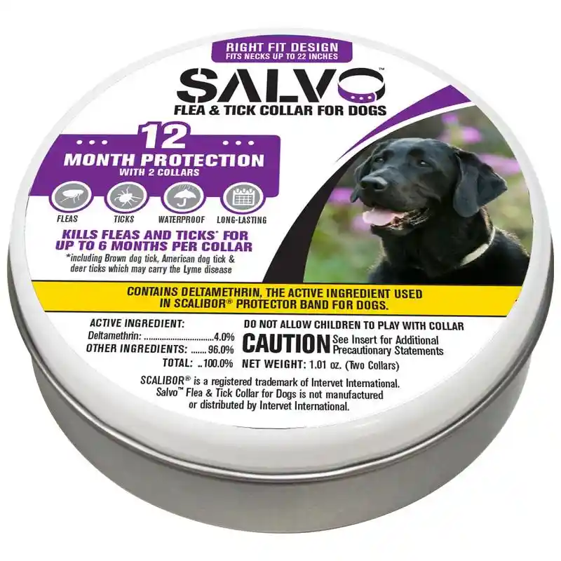 Salvo Flea & Tick Collar for Dogs Lg