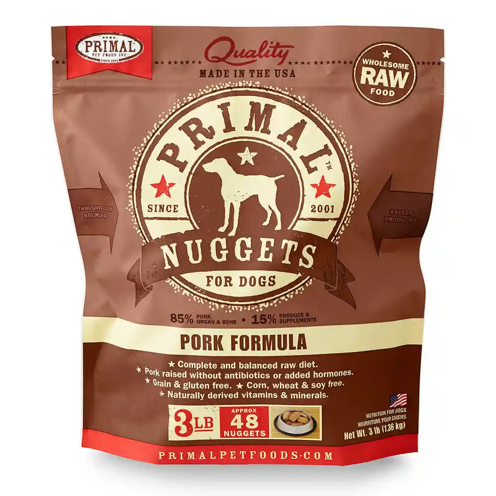 Primal K9 Pork Form Nug 3#