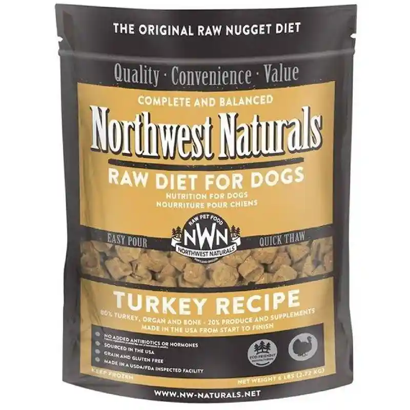 Northwest Frozen Turkey Dinner Nuggets Bag 6 Lb