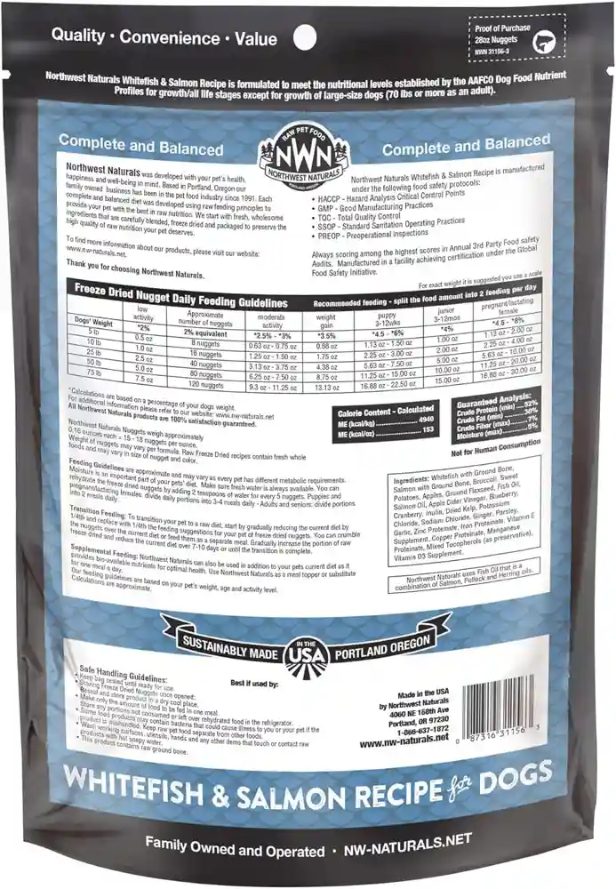 NWN Whitefish & Salmon Fd 25-oz