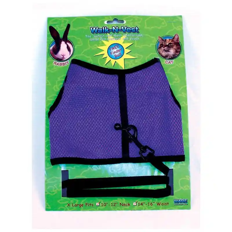 Walk N Vest Xlg W/Leash