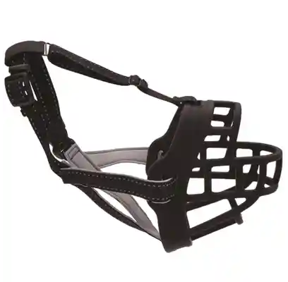 Soft Basket Muzzle, Black, 06