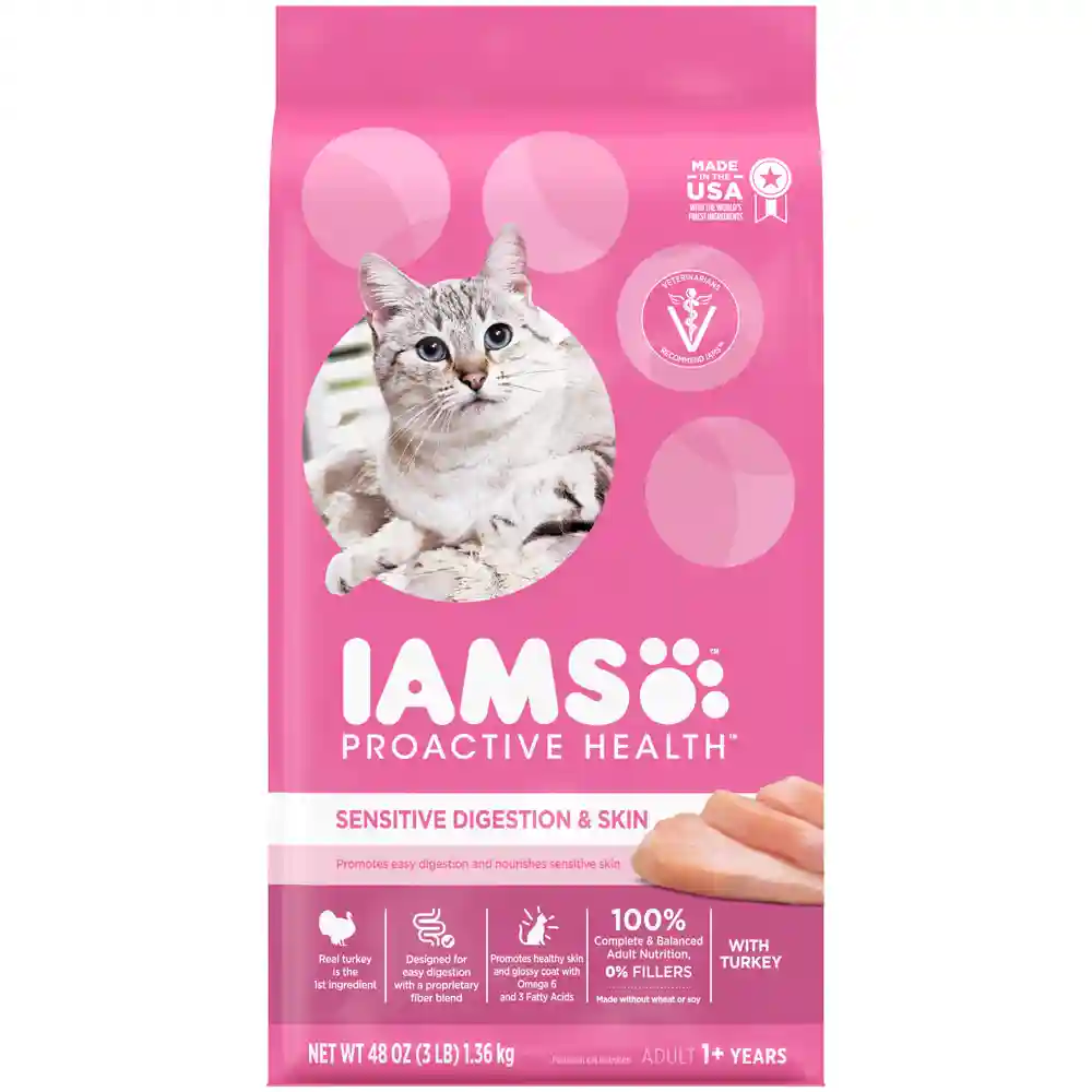 Iams Cat Sensitive Digestion Skin 3lb