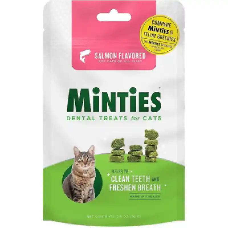 Minties Cat Dental Treats Salmon 2.5 Oz