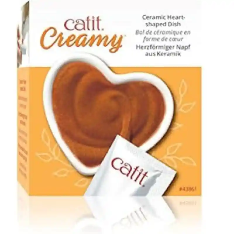 CatIt Catit 2.0 Creamy Heart Ceramic Dish by Rolf C. Hagen, Inc