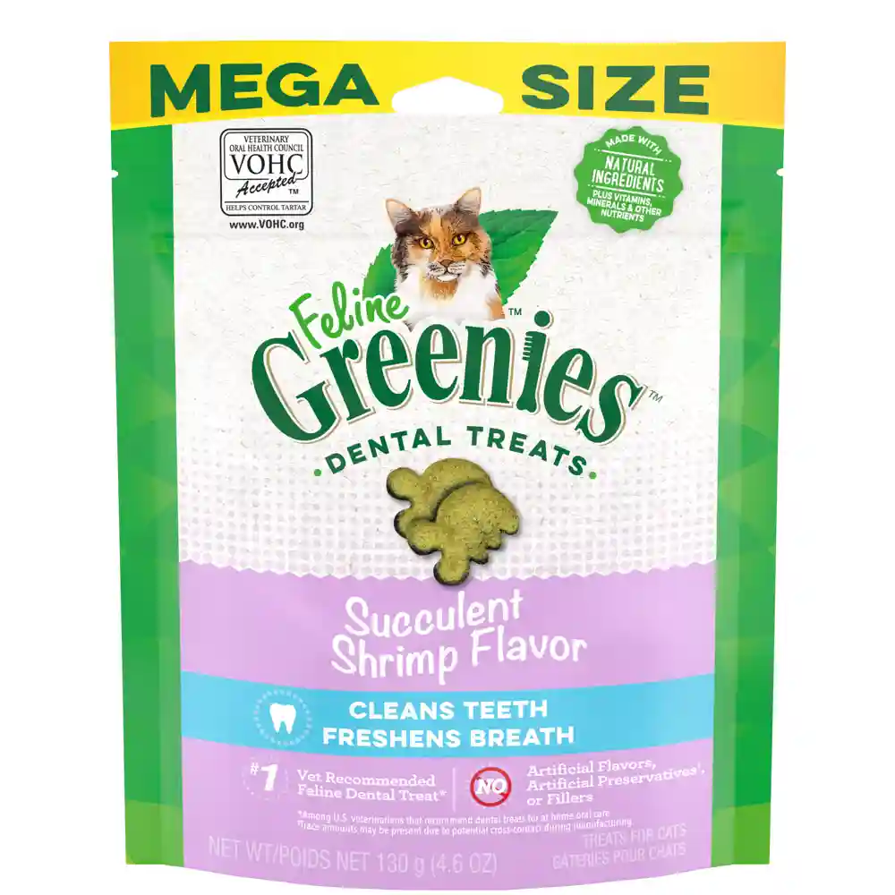 Adult Dental Care Cat Treats Succulent Shrimp - 4.