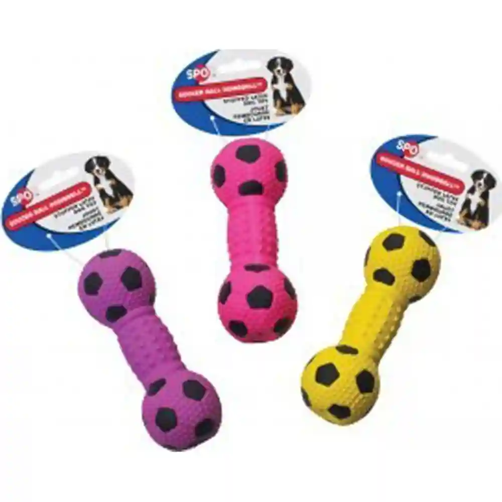 STUFFED SOCCERBALL DUMBBELL LATEX