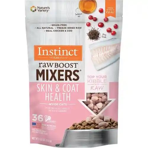 Instinct Raw Boost Mixers Cat Skin/coat Fd 5.5-oz