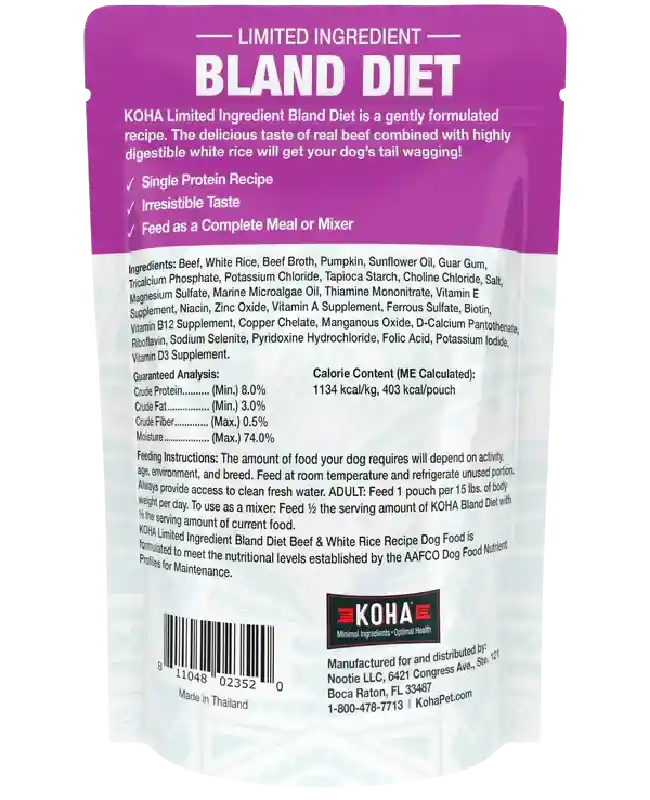 Koha D Bland Beef Rice 12.5oz