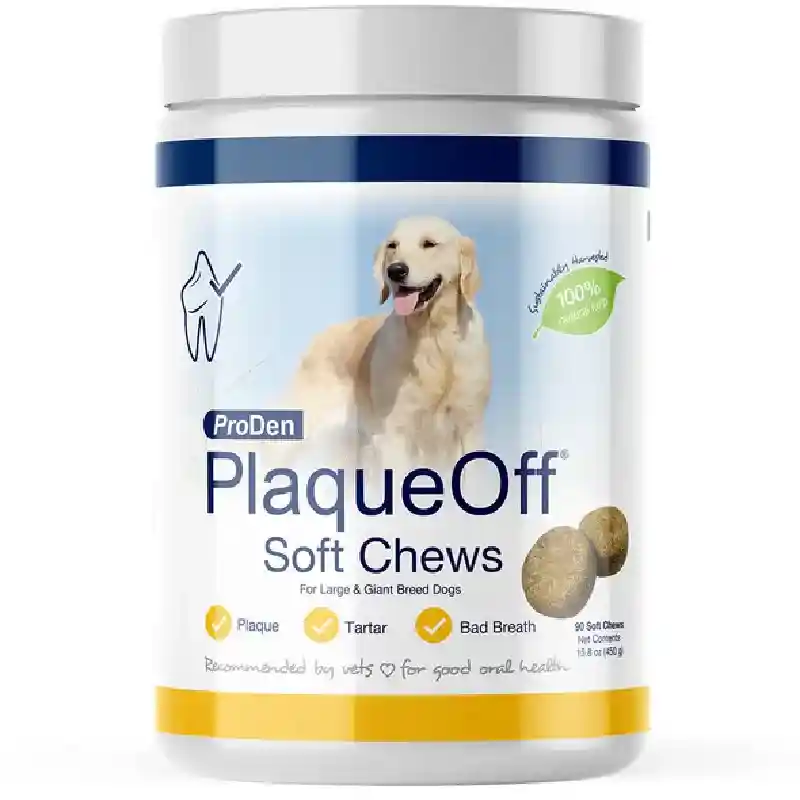 Plaqueoff Lg Breed Sft Chw 90ct
