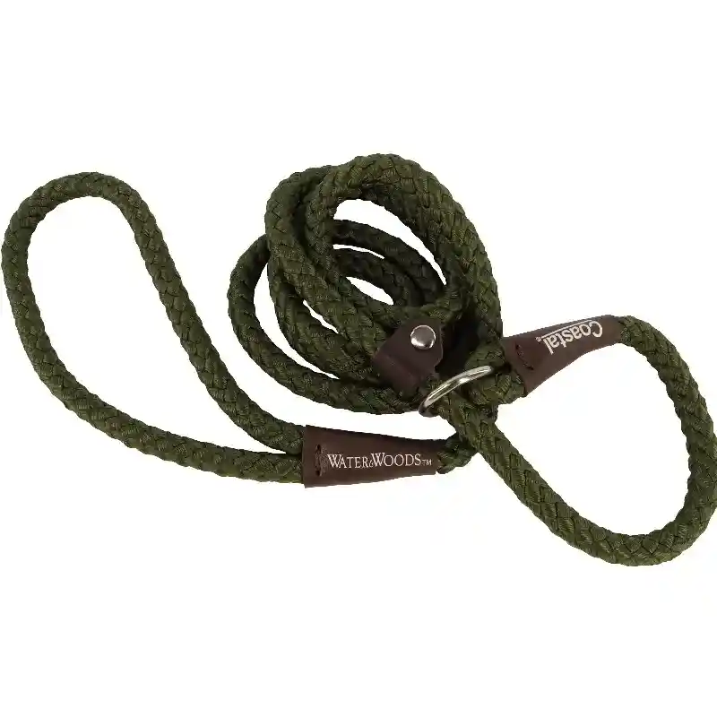 WW Braided Rope Slip Leash - Green Lr