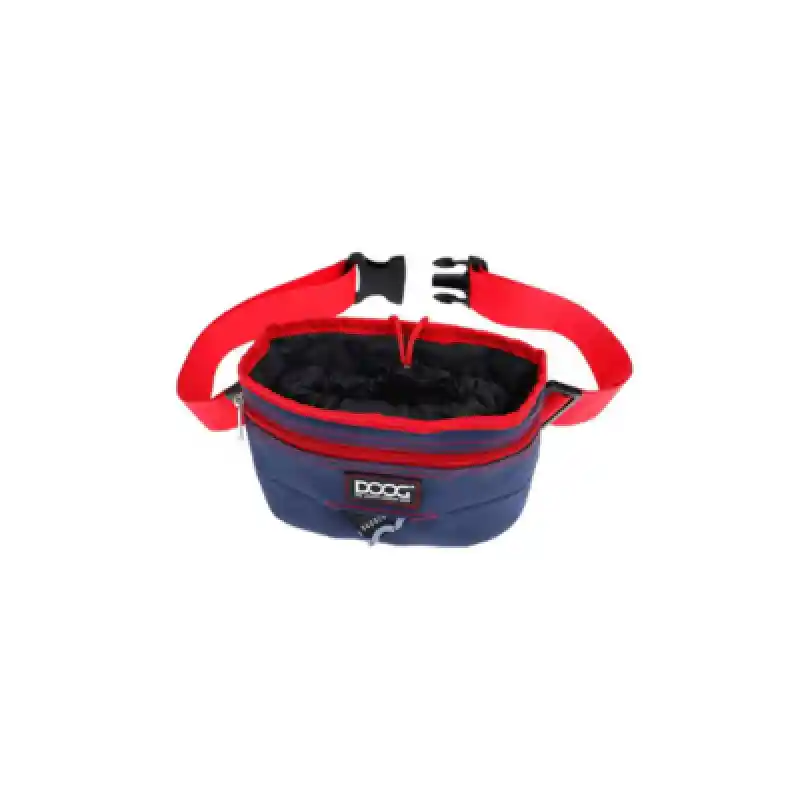 Doog Treat Pouch Navy Red Lg