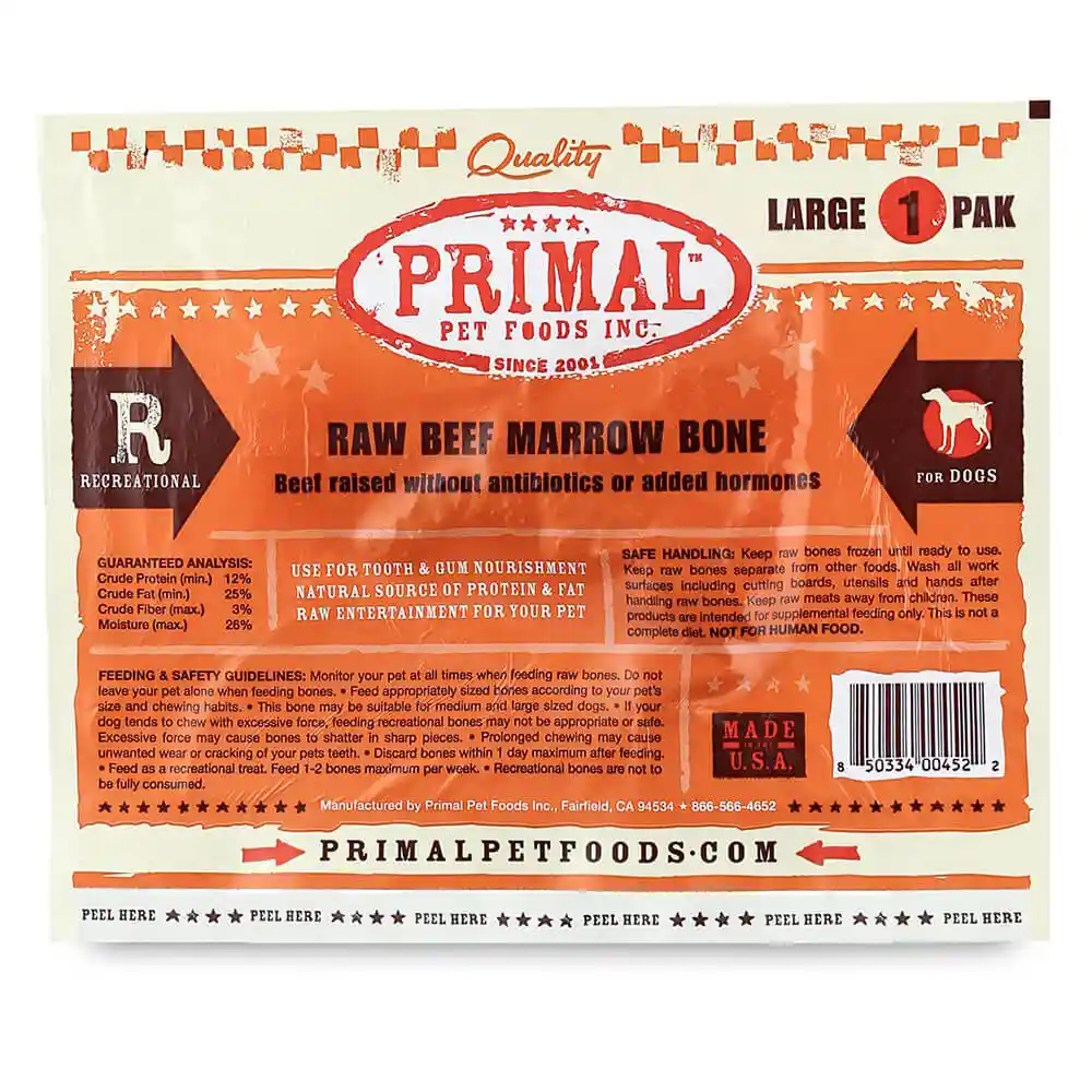 Beef Marrow Bone Lg 1 Pk