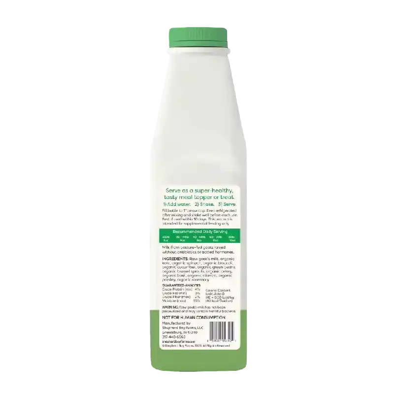 Shepherd Boy Farms Fd Raw Goats Milk Green Blend 1oz (16oz)
