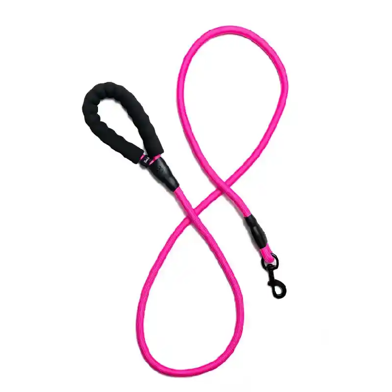 Bark Appeal Pink Rope Leash 4'