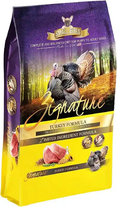 Zignature Lid Turkey Small Bite 4 Lbs