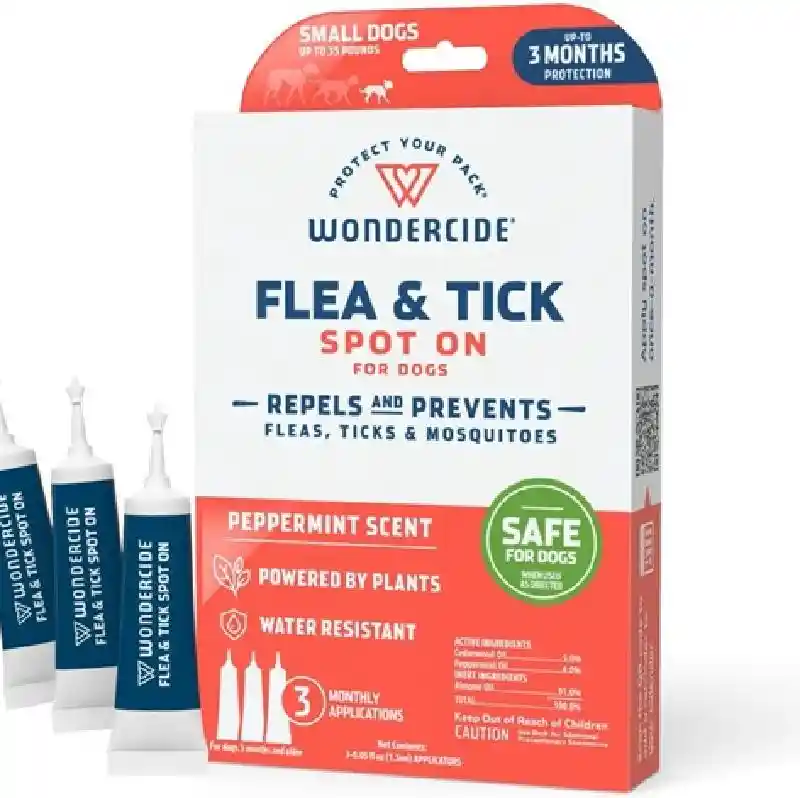 Wondercide Flea Tick Spot On For Dogs Small