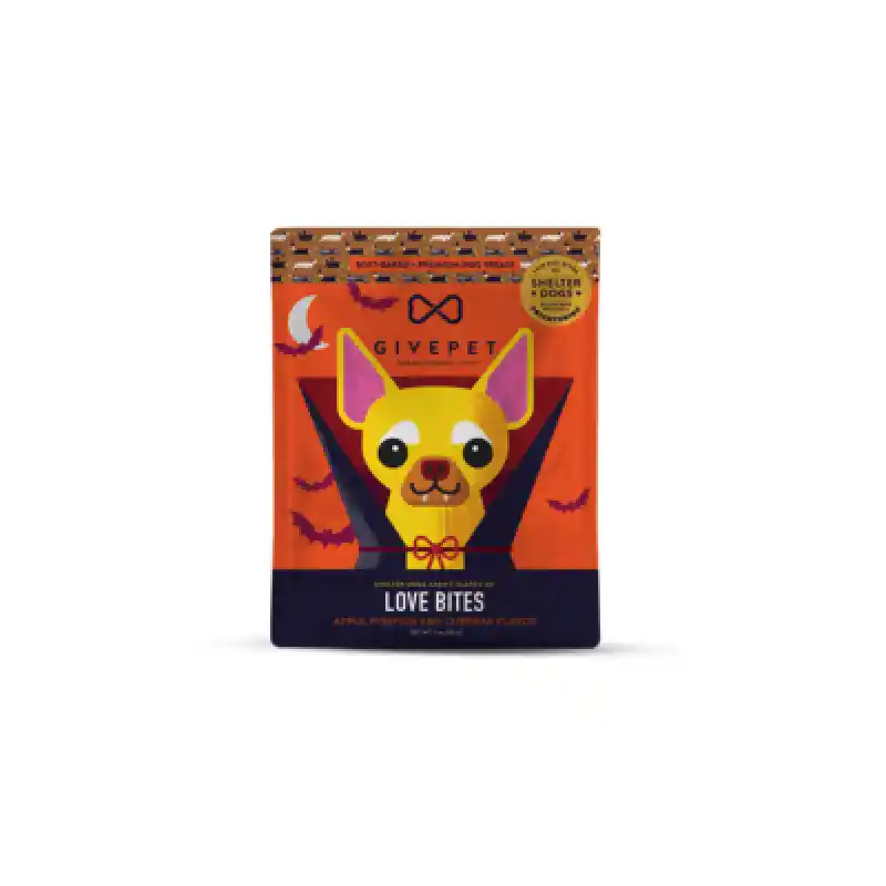 Givepet Holiday Dog Treat Soft Chew Love Bites 6 O