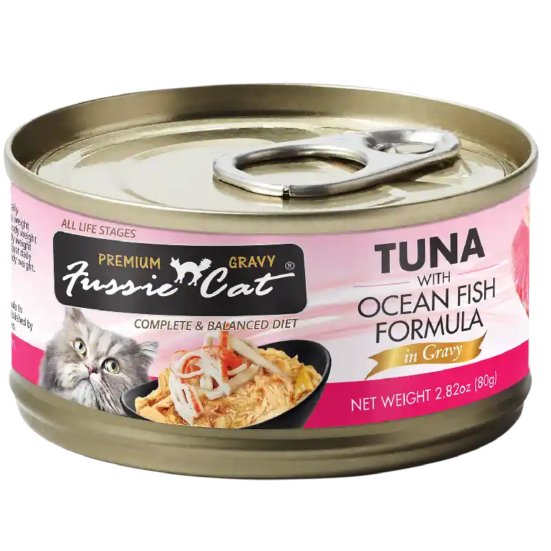 Fussie Cat Mackerel Beef .5-oz 4-pk