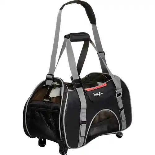 Wheeled Comfort Carrier - Black And Grey