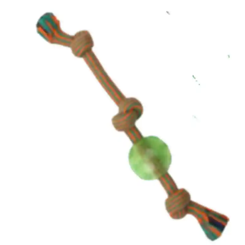 Floss Chw Xtra 3 Knot Tug w/ TPR Ball Sm