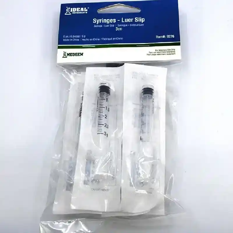 Disp Syringe 3cc Luer Slip 6 pack