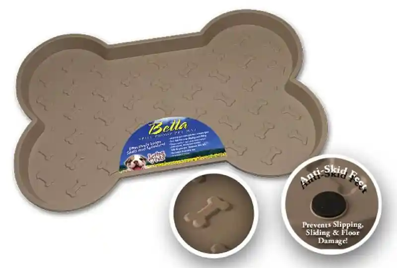 Bella Spill Proof Tan Dog Mat (small)