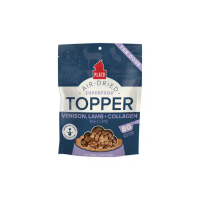 Plato Dog Food Topper Venison Lamb Collagen 5.5 Oz