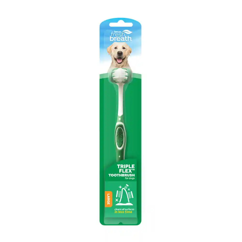 Fresh Breath Triple Flex Toothbrush for Large Dogs