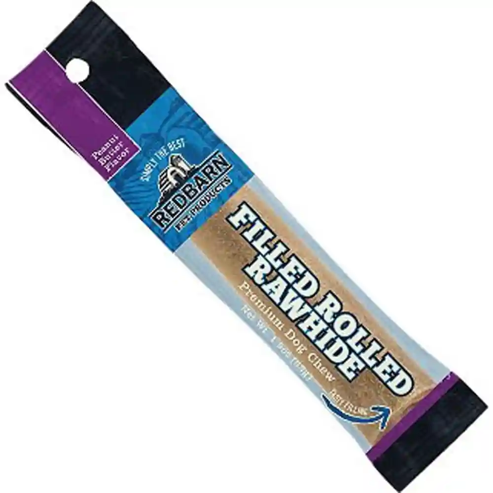 Peanut Butter Rolled Rawhide (24ct)