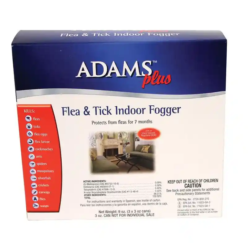 Adams Plus F/T Indoor Fogger 3Oz 3Pk