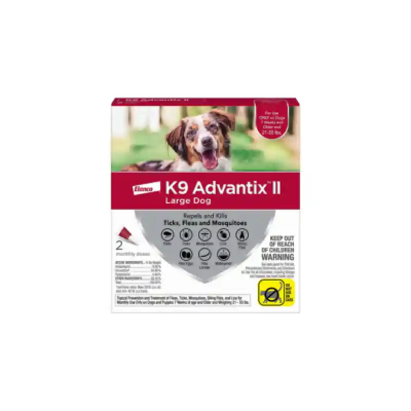 K9 Advantix  2 Pk Red 21-55#