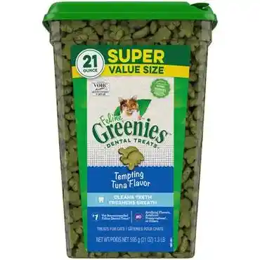 Feline Greenies Tempting Tuna - 21-oz Canister