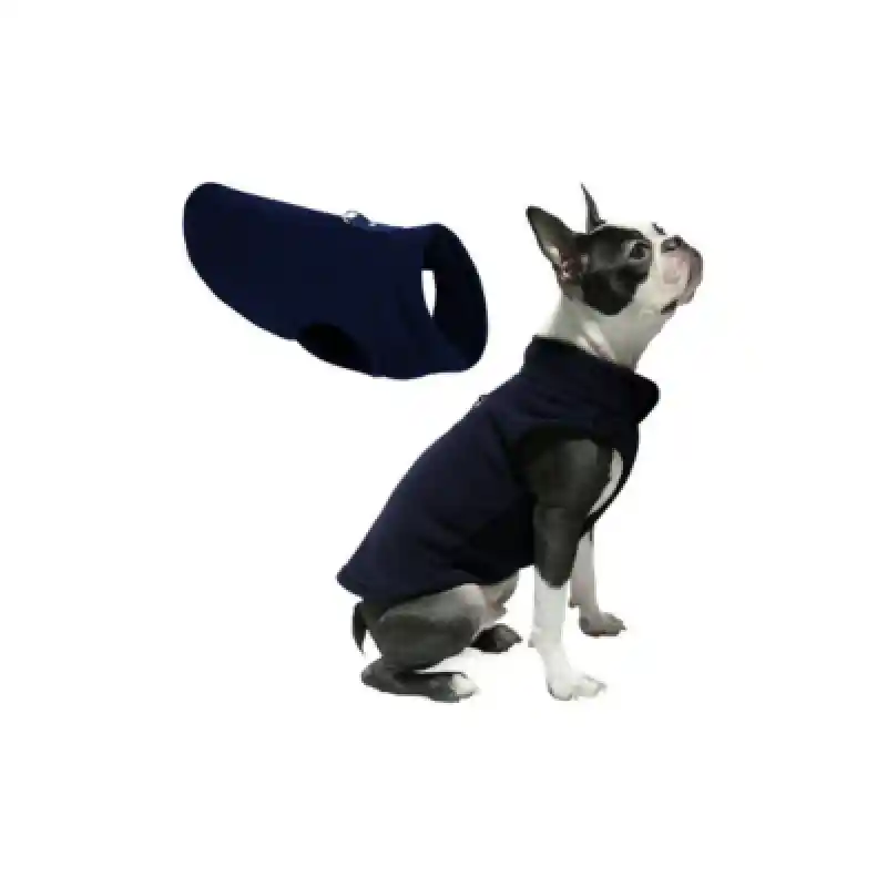 Gooby Fleece Vest Navy Xs