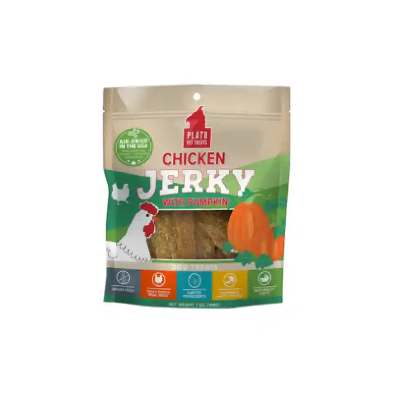 Plato Jerky Ckicken Pumpkin 7oz