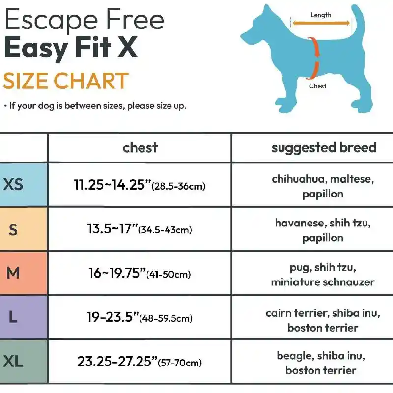 Escape Free Easy Fit X Harness Black Large