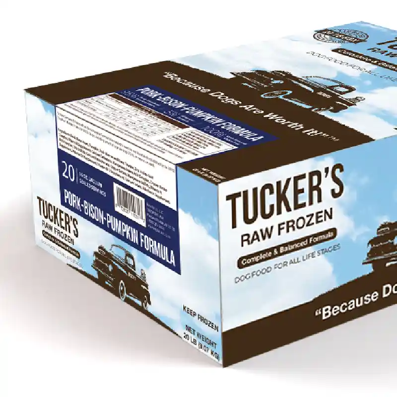Tucker's Frozen Food Pork Bison Pumpkin 20-lb