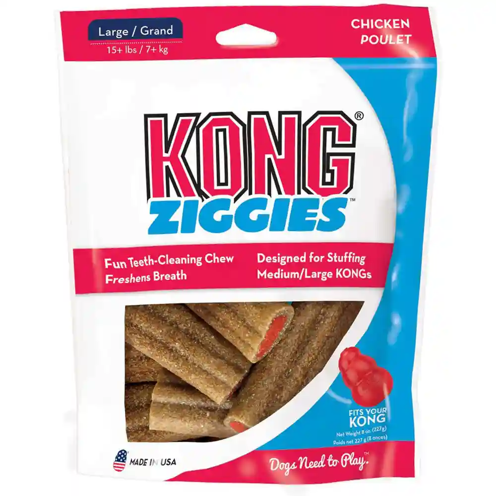 Stuff'n Ziggies Chew Dog Trt lg 8-oz